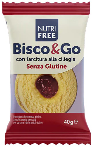 NUTRIFREE BISCO&GO CON FARCITURA ALLA CILIEGIA 40 G - Metafarm