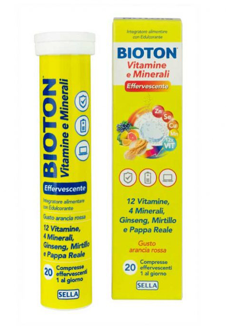BIOTON VITAMINE E MINEALI 20 COMPRESSE EFFERVESCENTI - Metafarm