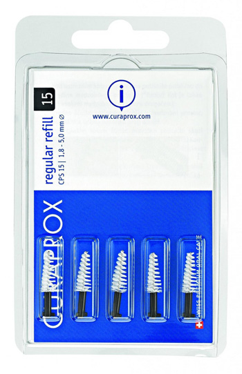 CURAPROX CPS REGULAR CPS 15 CON 5 SCOVOLINI + SUPPORTO - Metafarm