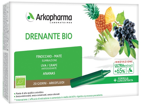 ARKOFLUIDI DRENANTE BIO 20 FIALE - Metafarm
