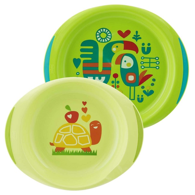 CHICCO PIATTO FONDO E PIANO 12M+ VERDE - Metafarm