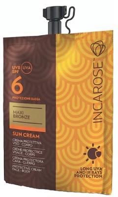 INCAROSE MAXI BRONZE SUN CREAM SPF6 50 ML - Metafarm