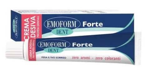 CREMA ADESIVA EMOFORM DENT FORTE PER PROTESI DENTALI 70 G - Metafarm