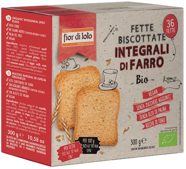 FETTE BISCOTTATE FARRO INTEGRALI - Metafarm