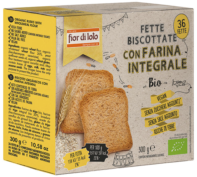 FETTE BISCOTTATE INTEGRALI FRUMENTO - Metafarm