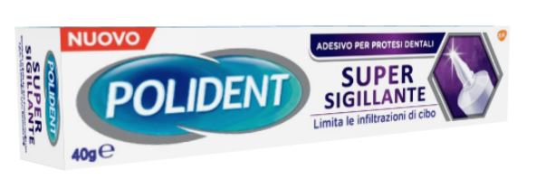 POLIDENT SUPER TENUTA+SIGILLANTE ADESIVO PROTESI DENTALE 40 G - Metafarm