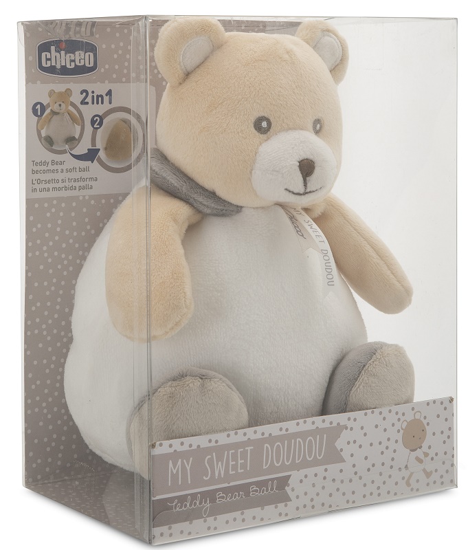 CHICCO MY SWEET DOUDOU TEDDY BEAR BALL 0M+ - Metafarm