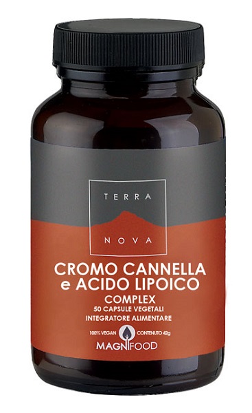 TERRANOVA CROMO/CANNELLA/ACIDO LIPOICO COMPLEX 50 CAPSULE - Metafarm