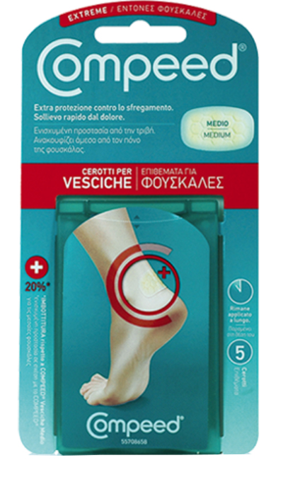 COMPEED CEROTTO PER VESCICHE TALLONE SPORT 5 PEZZI - Metafarm
