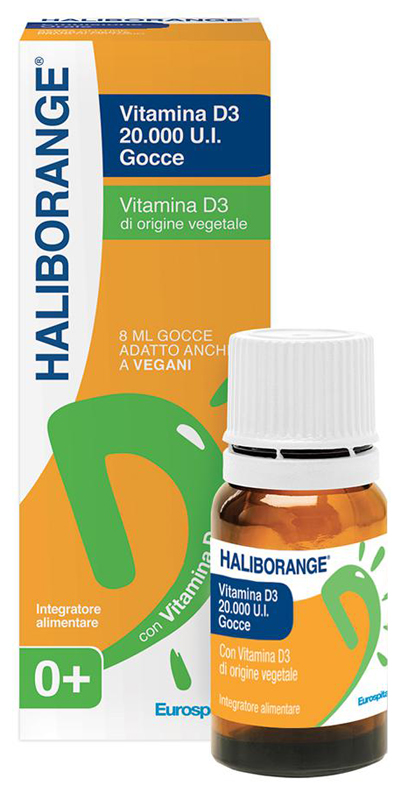 HALIBORANGE VITAMINA D3 20000 UI GOCCE 8 ML - Metafarm