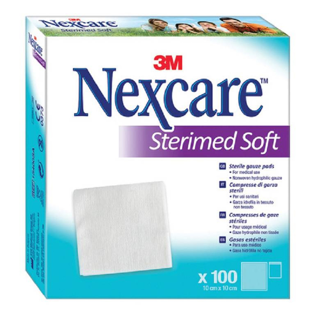 GARZA COMPRESSA STERIMED SOFT IN TESSUTO NON TESSUTO STERILE 10X10CM 100 PEZZI MULTILINGUAL - Metafarm