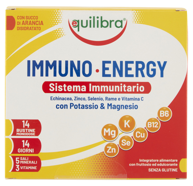 IMMUNO ENERGY SISTEMA IMMUNITARIO POTASSIO & MAGNESIO 14 BUSTINE MONODOSE - Metafarm