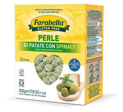 FARABELLA PERLE PATATE SPINACI 500 G ASTUCCIO - Metafarm