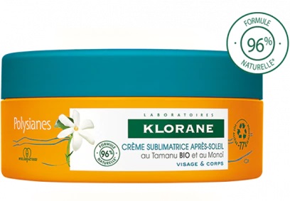 KLORANE CREMA SUBLIMATRICE DOPOSOLE VISO E CORPO TAMANU E MONOI 200 ML - Metafarm