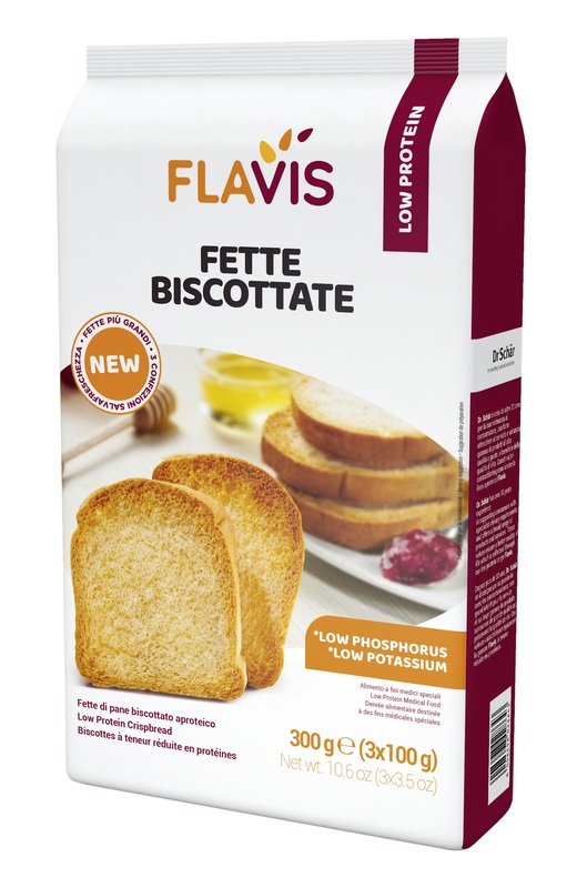 FLAVIS FETTE BISCOTTATE APROTEICHE 300 G - Metafarm