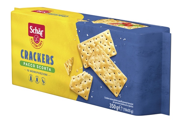 SCHAR CRACKERS SENZA LATTOSIO PACCO SCORTA 10 MONOPORZIONI DA 35 G - Metafarm