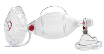PALLONE PER RIANIMAZIONE AMBU MONOUSO COMPLETO DI MASCHERA E RESERVOIR - Metafarm