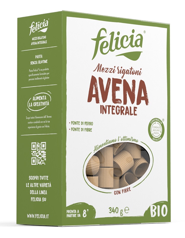 FELICIA MEZZI RIGATONI AVENA 340 G - Metafarm