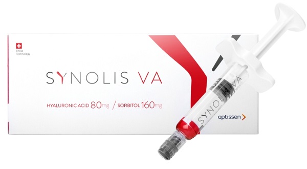 SYNOLIS V-A SOLUZIONE INIETTABILE VISCOELASTICA ISOTONICA IN SIRINGA PRERIEMPITA DI SODIO IALURONATO 80MG  E SORBITOLO 160MG CAPACITA' SIRINGA 4ML MONOSHOT 1 PEZZO - Metafarm