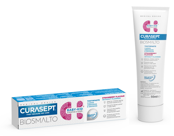 CURASEPT BIOSMALTO BABY KID SENZA FLUORO 50 ML - Metafarm