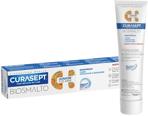 CURASEPT BIOSMALTO DENTIFRICIO JUNIOR 75 ML - Metafarm