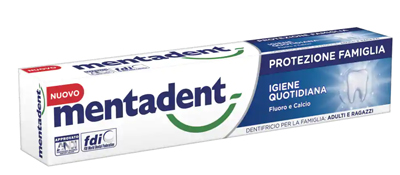MENTADENT PROTEZIONE FAMIGLIA IGIENE QUOTIDIANA 75 ML - Metafarm