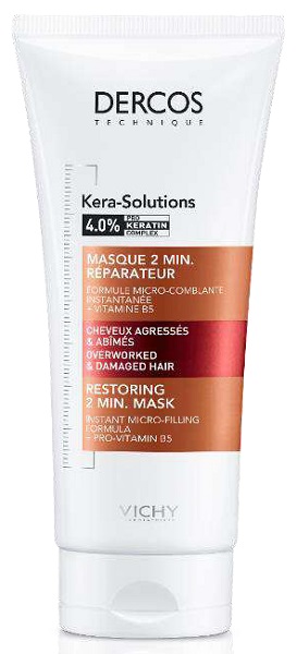 DERCOS TECHNIQUE KERASOL MASCHERA RIPARATRICE 2 MIN 200 ML - Metafarm