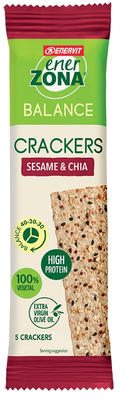 ENERZONA CRACKERS SESAME & CHIA 25 G - Metafarm