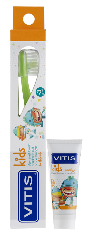 VITIS KIDS SPAZZOLINO + GEL 8 ML - Metafarm