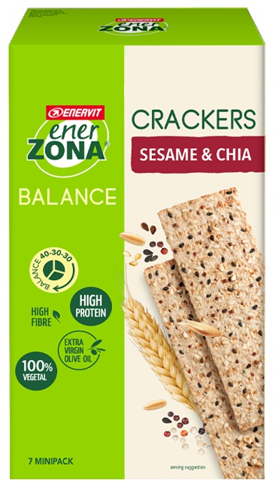 ENERZONA CRACKERS SESAME & CHIA 25 G - Metafarm