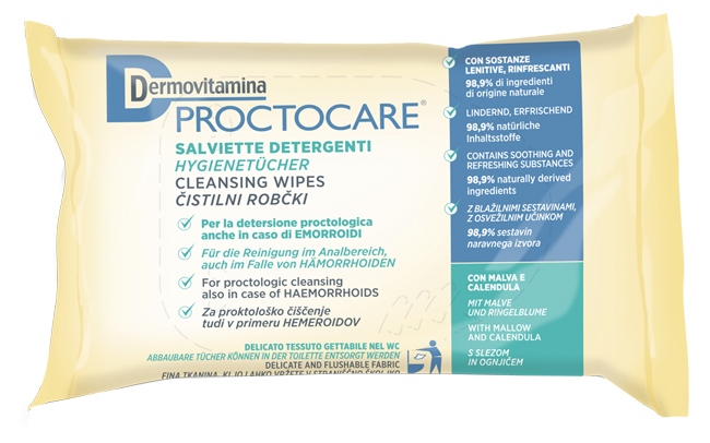 DERMOVITAMINA PROCTOCARE SALVIETTE DETERGENTI 15 PEZZI - Metafarm