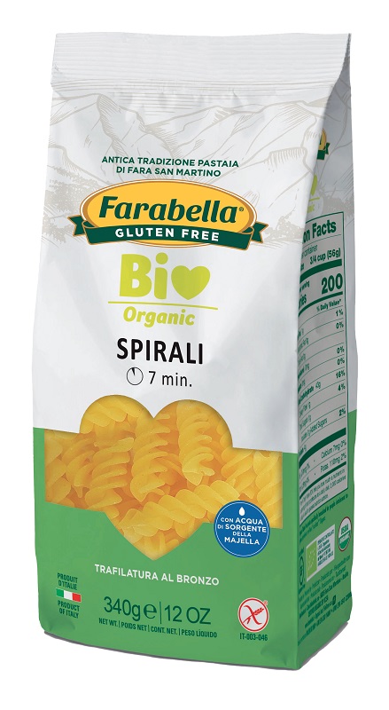 FARABELLA BIO SPIRALI MAIS-RISO 340 G - Metafarm