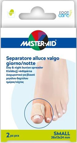 DIVARICATORE ALLUCE GIORNO/NOTTE MASTER-AID FOOTCARE SMALL 2 PEZZI D11 - Metafarm