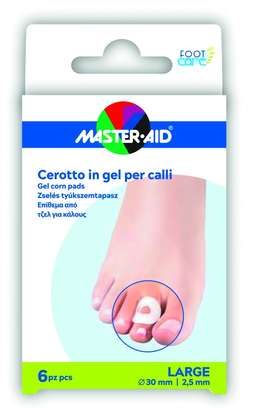 CEROTTO PROTEZIONE CALLI MASTER-AID FOOTCARE IN GEL LARGE 6 PEZZI B11 - Metafarm