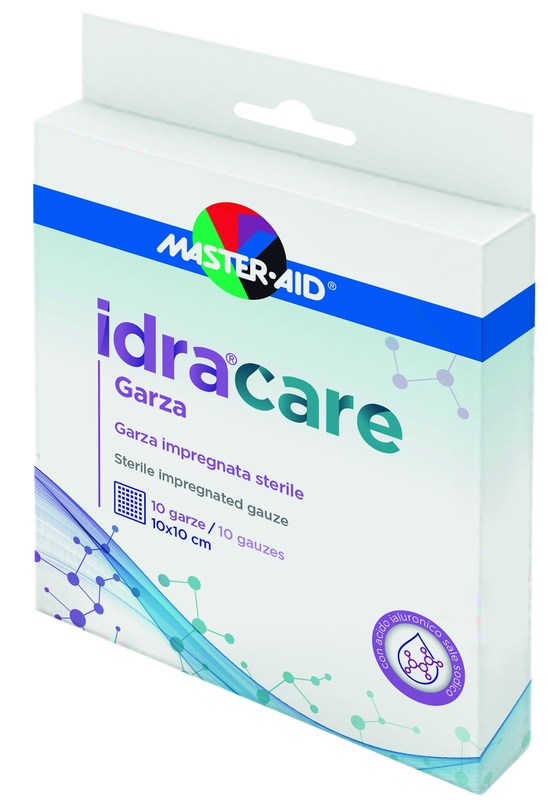 MASTER-AID IDRACARE GARZA IMPREGNATA 10X10 CM 10 PEZZI - Metafarm