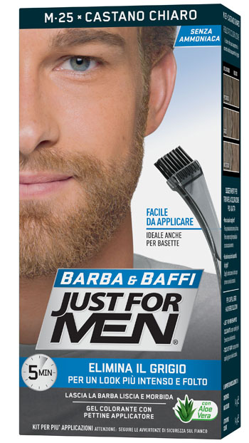 JUST FOR MEN BARBA & BAFFI M25 CASTANO CHIARO 51 G - Metafarm
