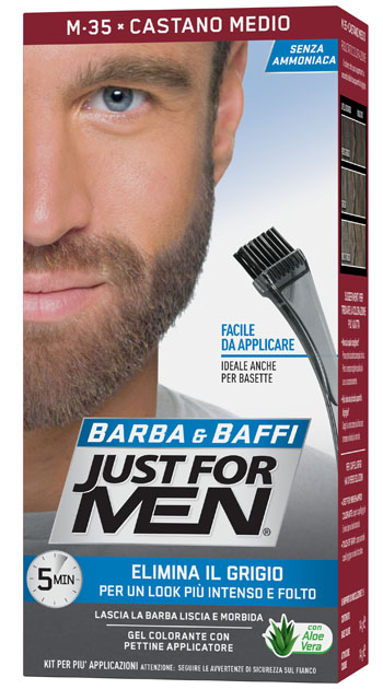 JUST FOR MEN BARBA & BAFFI M35 CASTANO MEDIO 51 G - Metafarm