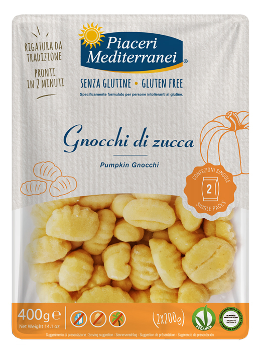 PIACERI MEDITERRANEI GNOCCHI DI ZUCCA 400 G - Metafarm