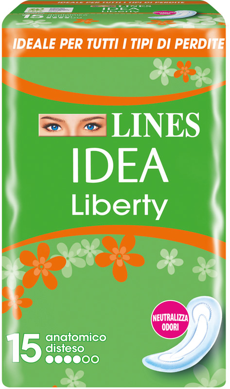 LINES IDEA ASSORBENTE LIBERTY ANATOMICO 15 PEZZI - Metafarm