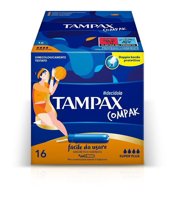 TAMPAX COMPAK ASSORBENTE INTERNO SUPER PLUS 16 PEZZI - Metafarm