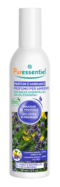 PURESSENTIEL PROFUMO AMBIENTE DOLCEZZA PROVENZA ECOCERT 90 ML - Metafarm