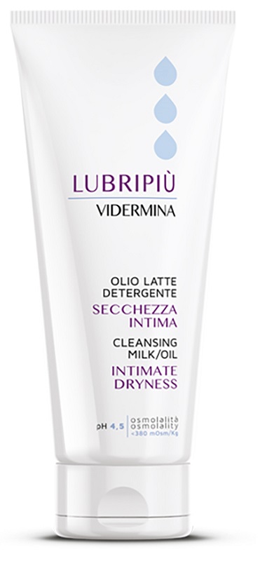 VIDERMINA LUBRIPIU' OLIO LATTE DETERGENTE SECCHEZZA INTIMA 200 ML - Metafarm