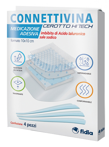 CEROTTO CONNETTIVINA HITECH 10 X 10 CM 4 PEZZI - Metafarm