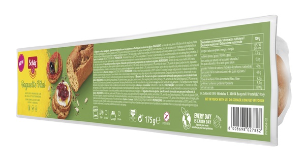 SCHAR BAGUETTES VITAL SENZA LATTOSIO 175 G - Metafarm