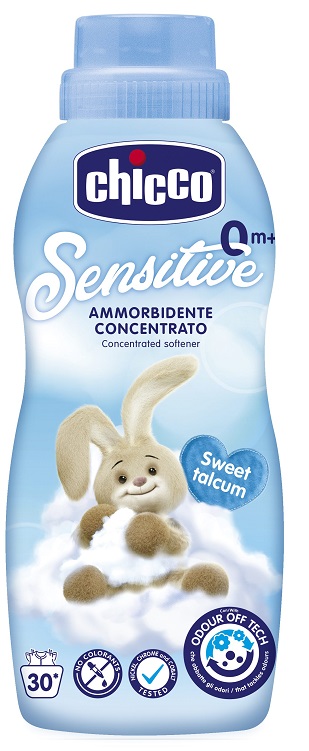 CHICCO SENSITIVE 0M+ AMMORBIDENTE CONCENTRATO SWEET TALCUM 750 ML - Metafarm