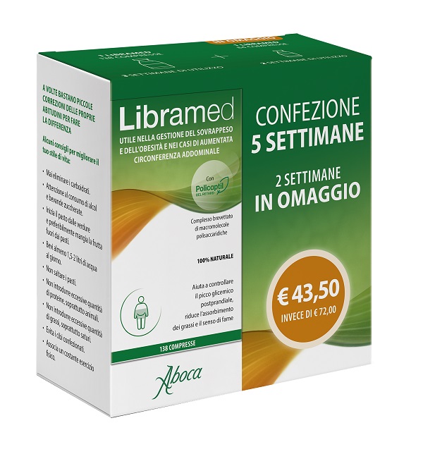 LIBRAMED TRATTAMENTO 5 SETTIMANE 138 + 84 COMPRESSE - Metafarm
