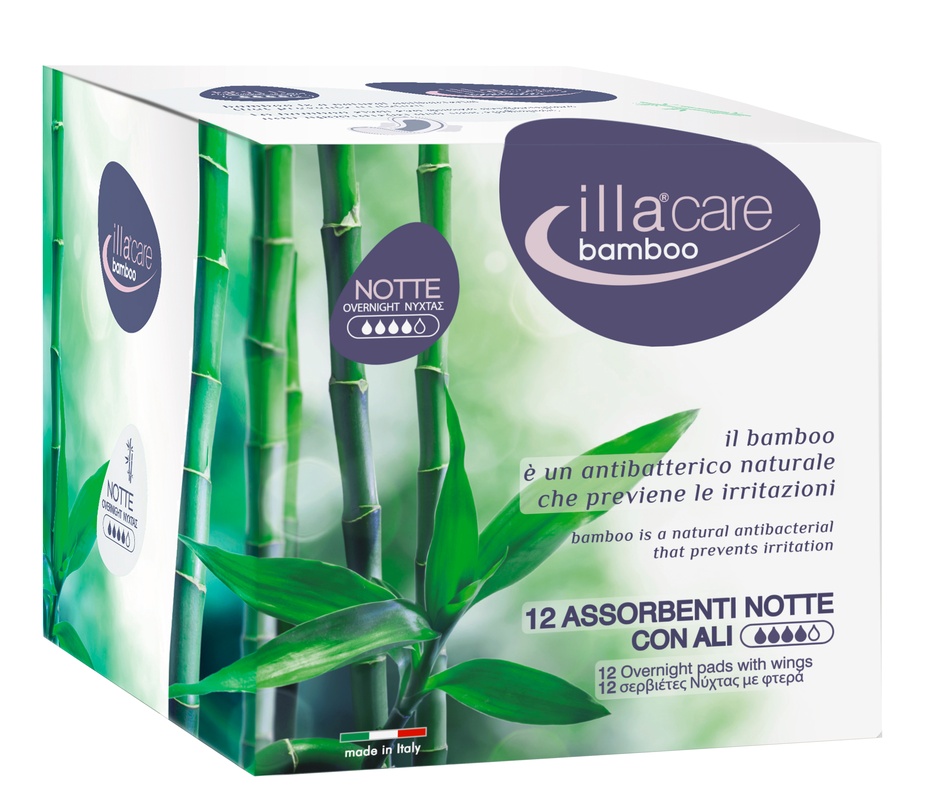 ILLA CARE BAMBOO ASSORBENTE NOTTE 12 PEZZI - Metafarm