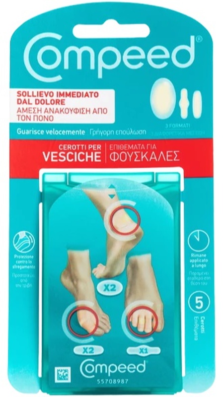 COMPEED CEROTTI PER VESCICHE MISTO 5 PEZZI - Metafarm