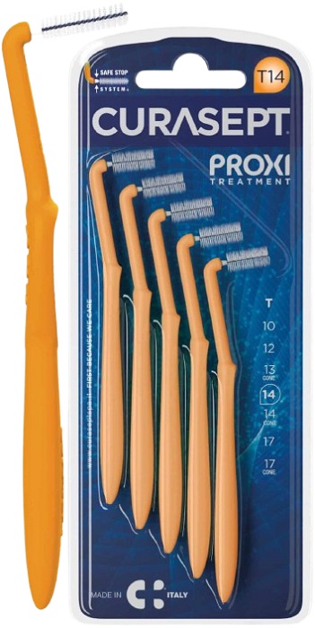 CURASEPT PROXI ANGLE P08 ARANTIO CHIARO/TANGERINO 5 PEZZI - Metafarm