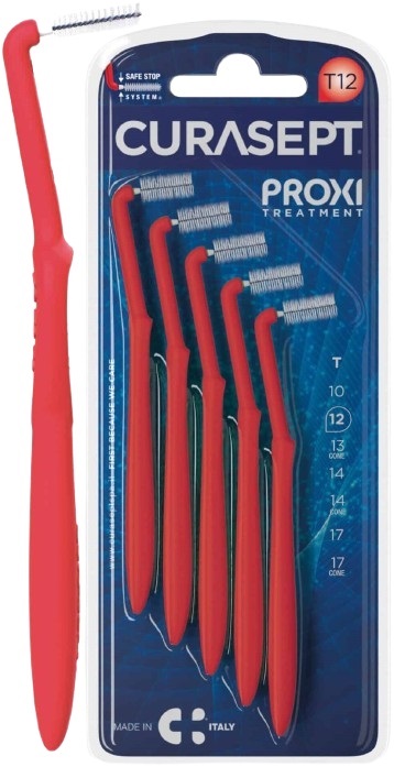 CURASEPT PROXI ANGLE T12 ROSSO/RED 5 PEZZI - Metafarm